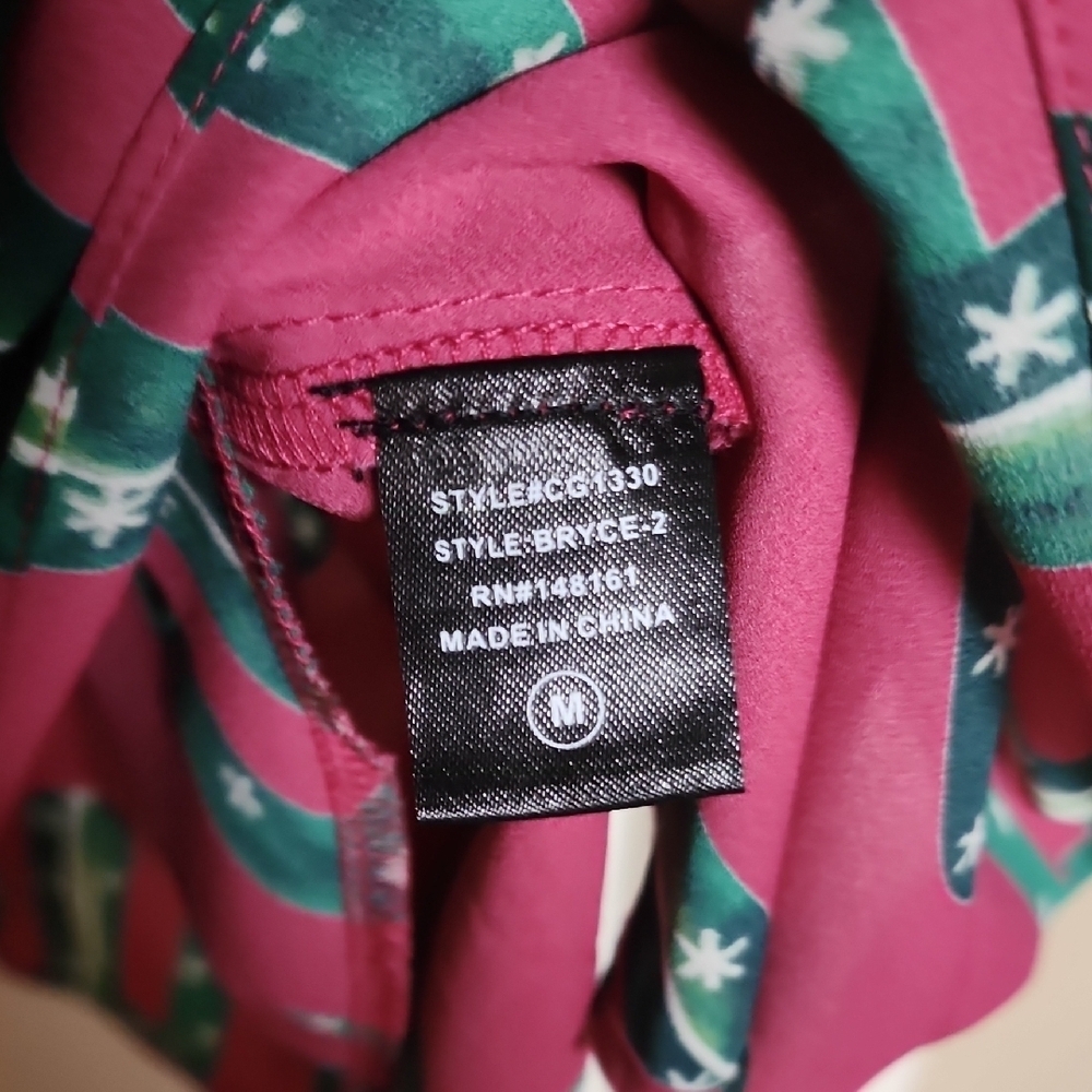 Izzy & Lola Pink Cactus Print Mini Dress - Picture 5 of 8